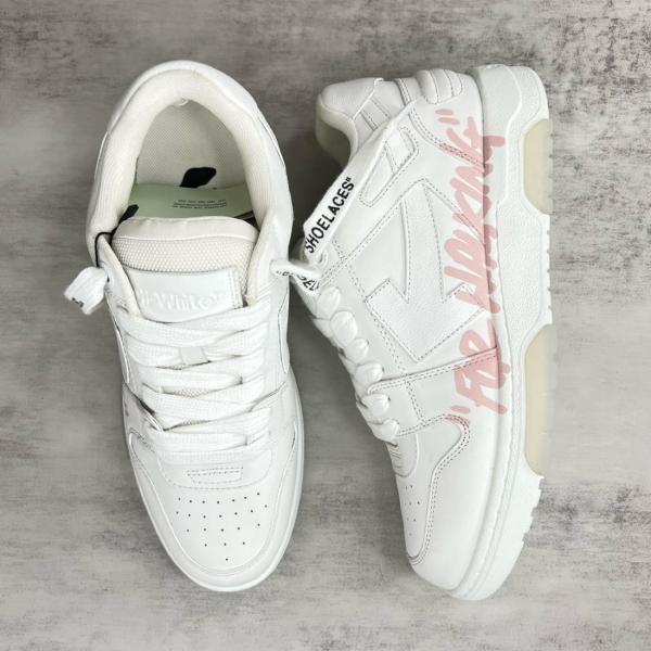 OFF WHITE Out Of Office Low Top For Walking Sneaker 'White Pink'