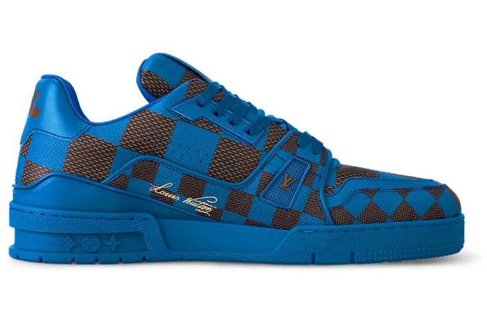 Louis Vuitton LV Trainer Sneaker Damier Pop Blue