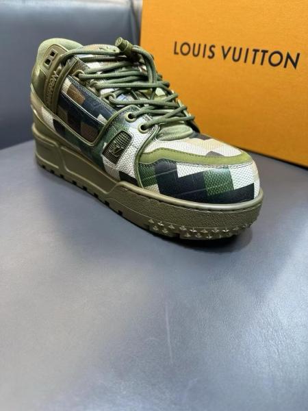 Louis Vuitton LV Trainer Maxi Sneaker Green Damoflage Damier