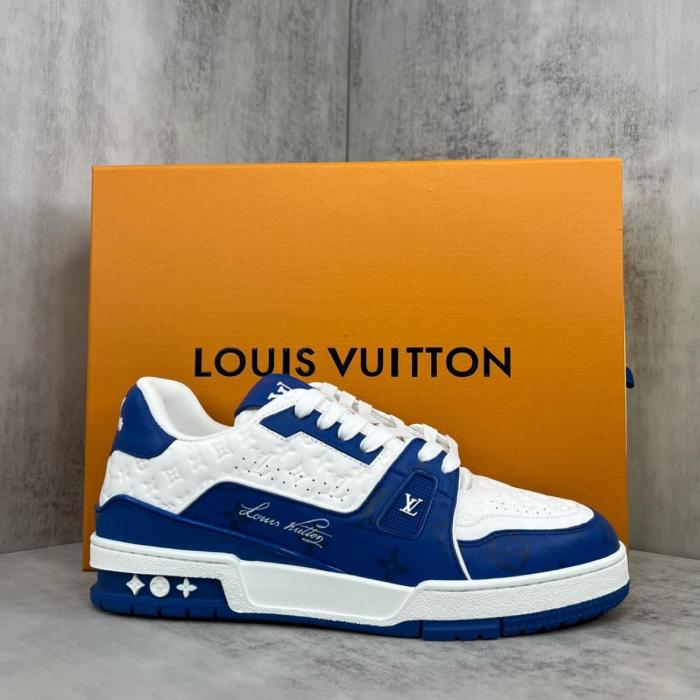 Louis Vuitton Trainer #54 Signature Blue White
