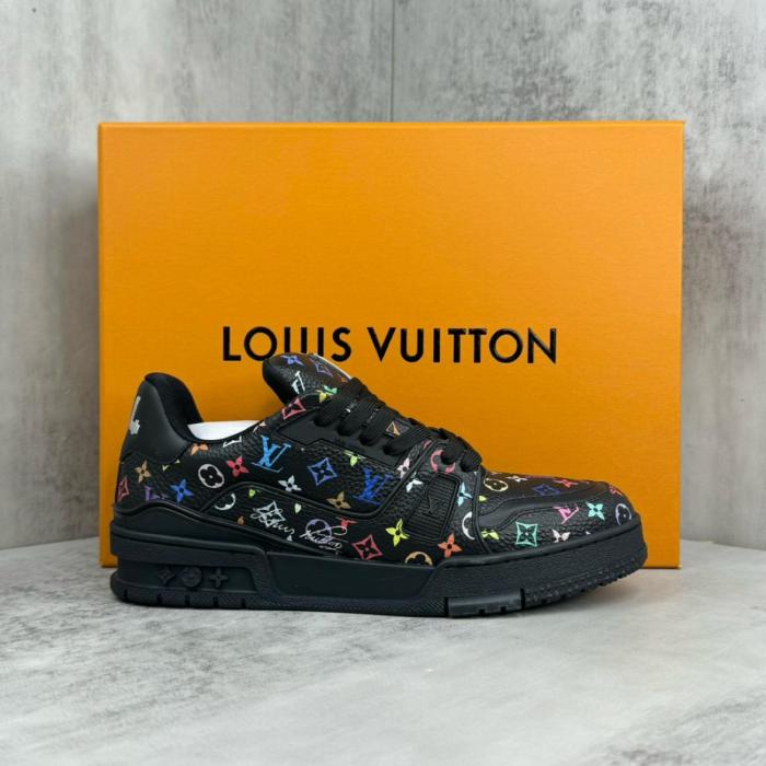 Louis Vuitton LV Trainer Takashi Murakami Black