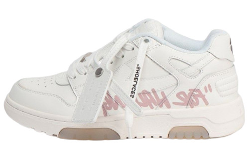 OFF WHITE Out Of Office Low Top For Walking Sneaker 'White Pink'