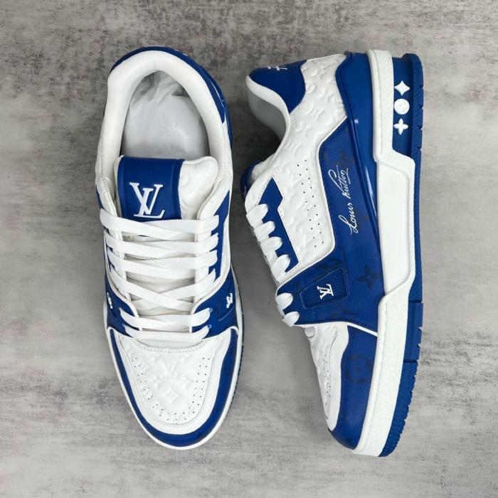 Louis Vuitton Trainer #54 Signature Blue White
