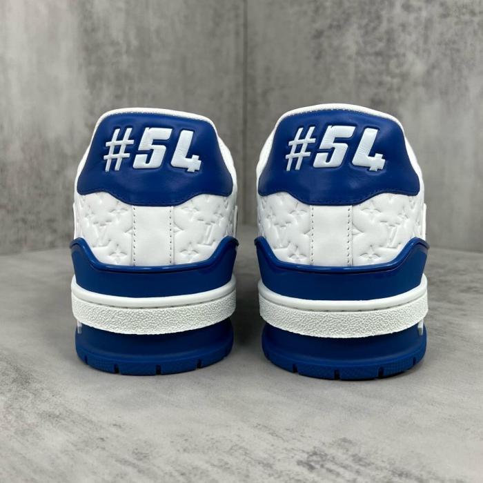 Louis Vuitton Trainer #54 Signature Blue White