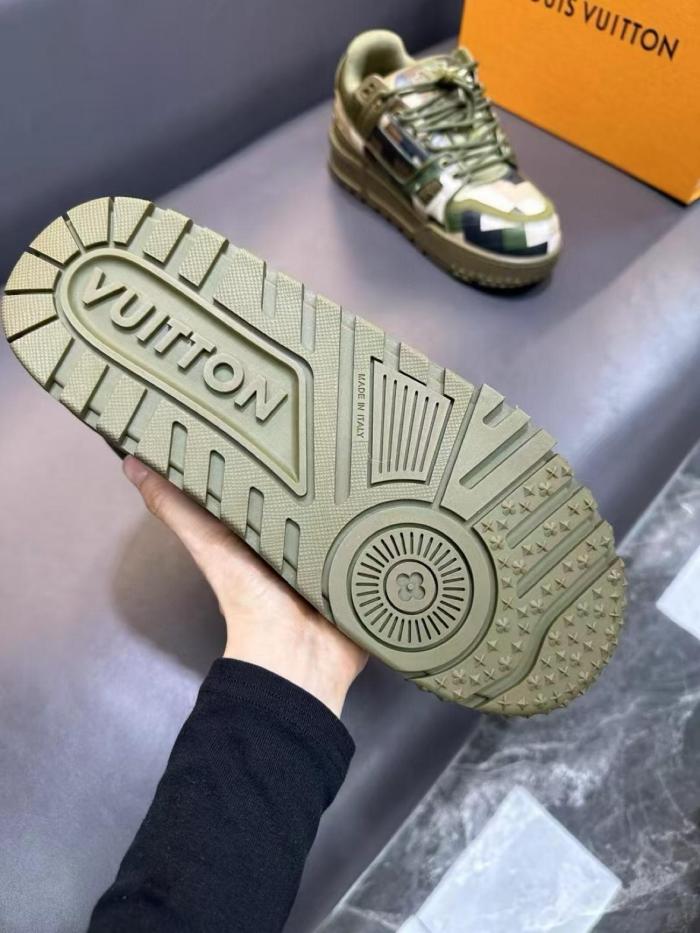 Louis Vuitton LV Trainer Maxi Sneaker Green Damoflage Damier