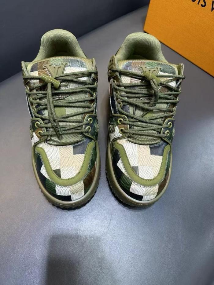 Louis Vuitton LV Trainer Maxi Sneaker Green Damoflage Damier