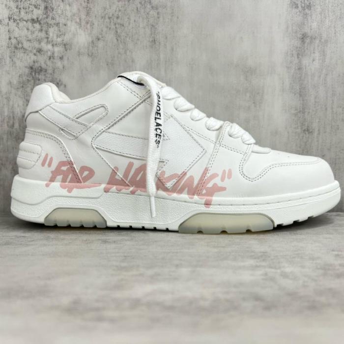 OFF WHITE Out Of Office Low Top For Walking Sneaker 'White Pink'