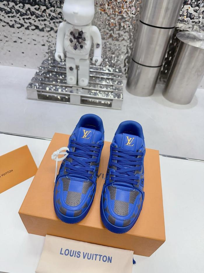 Louis Vuitton LV Trainer Sneaker Damier Pop Blue