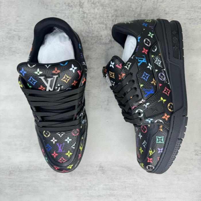 Louis Vuitton LV Trainer Takashi Murakami Black
