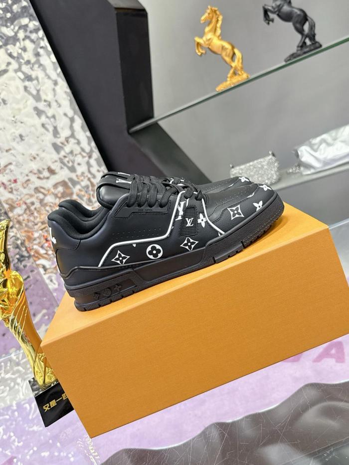 Louis Vuitton LV Trainer Black White Monogram
