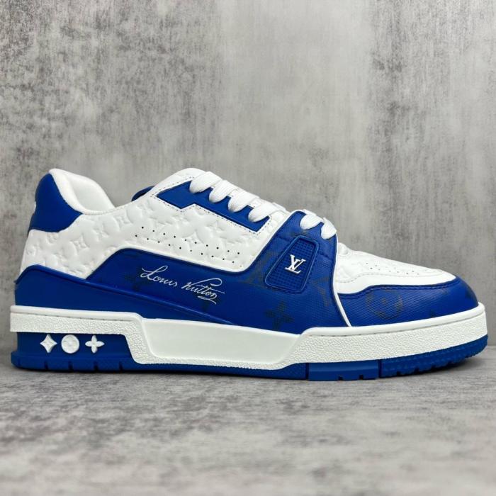 Louis Vuitton Trainer #54 Signature Blue White