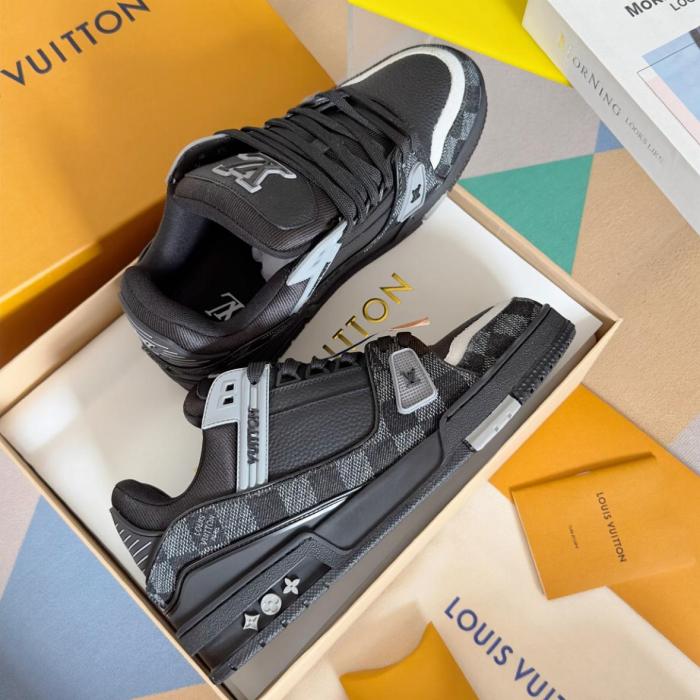 Louis Vuitton LV Trainer Black Damier Denim