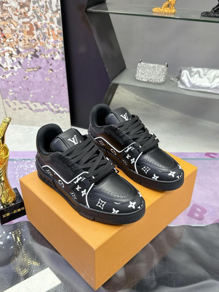 Louis Vuitton LV Trainer Black White Monogram