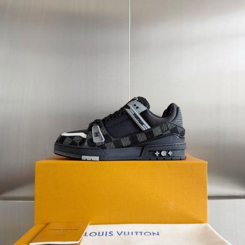 Louis Vuitton LV Trainer Black Damier Denim