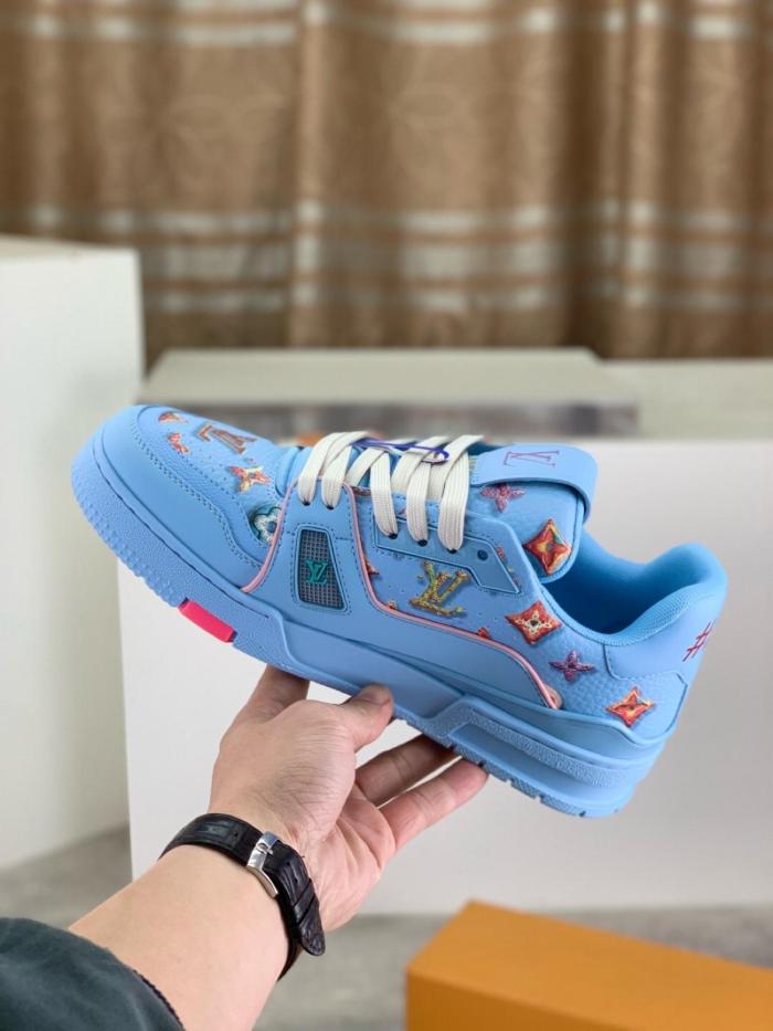 Louis Vuitton LV Trainer Monogram Donuts Blue