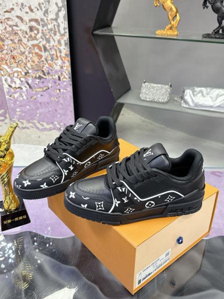 Louis Vuitton LV Trainer Black White Monogram