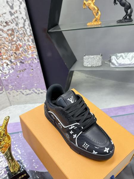 Louis Vuitton LV Trainer Black White Monogram