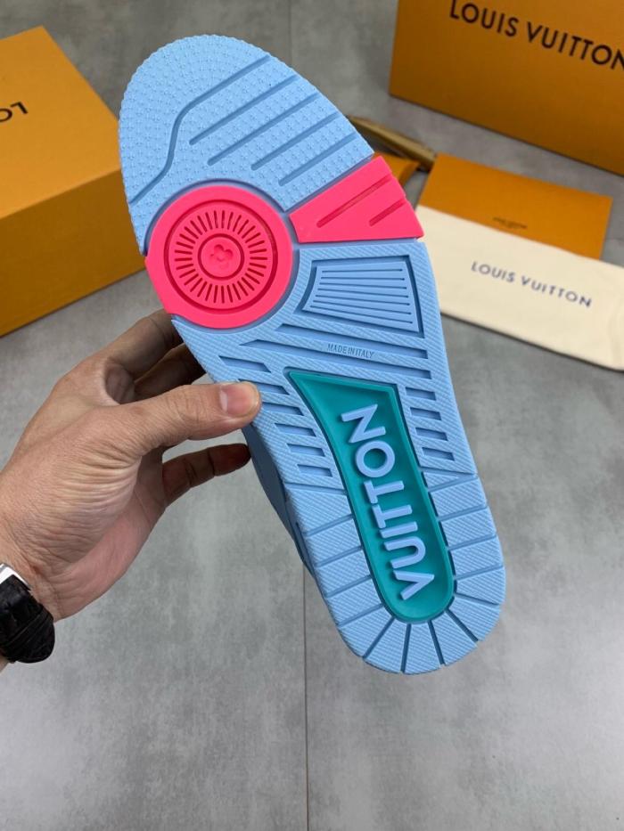 Louis Vuitton LV Trainer Monogram Donuts Blue