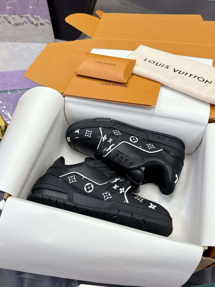 Louis Vuitton LV Trainer Black White Monogram