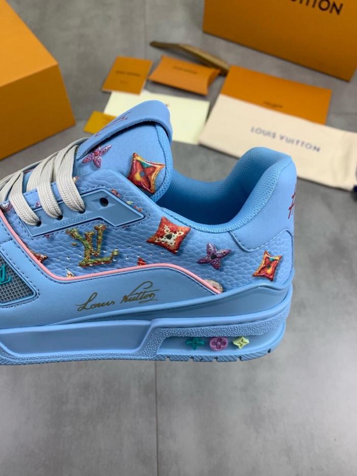 Louis Vuitton LV Trainer Monogram Donuts Blue