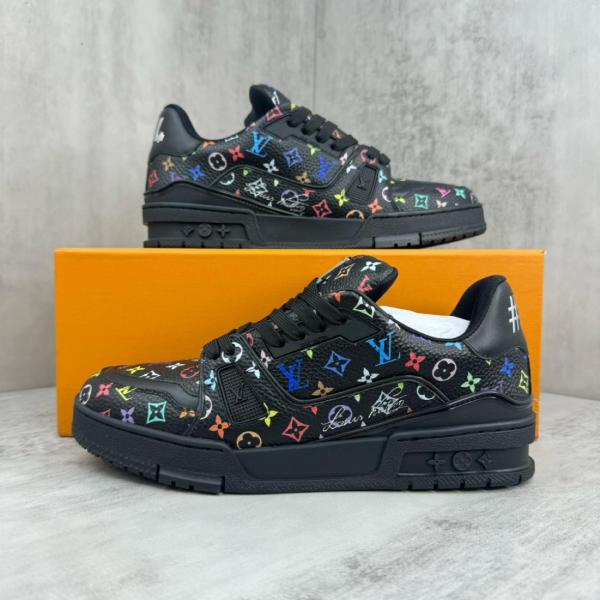Louis Vuitton LV Trainer Takashi Murakami Black