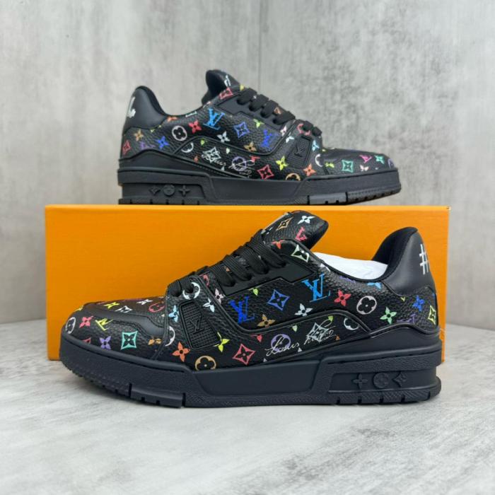 Louis Vuitton LV Trainer Takashi Murakami Black
