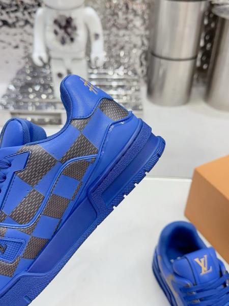Louis Vuitton LV Trainer Sneaker Damier Pop Blue