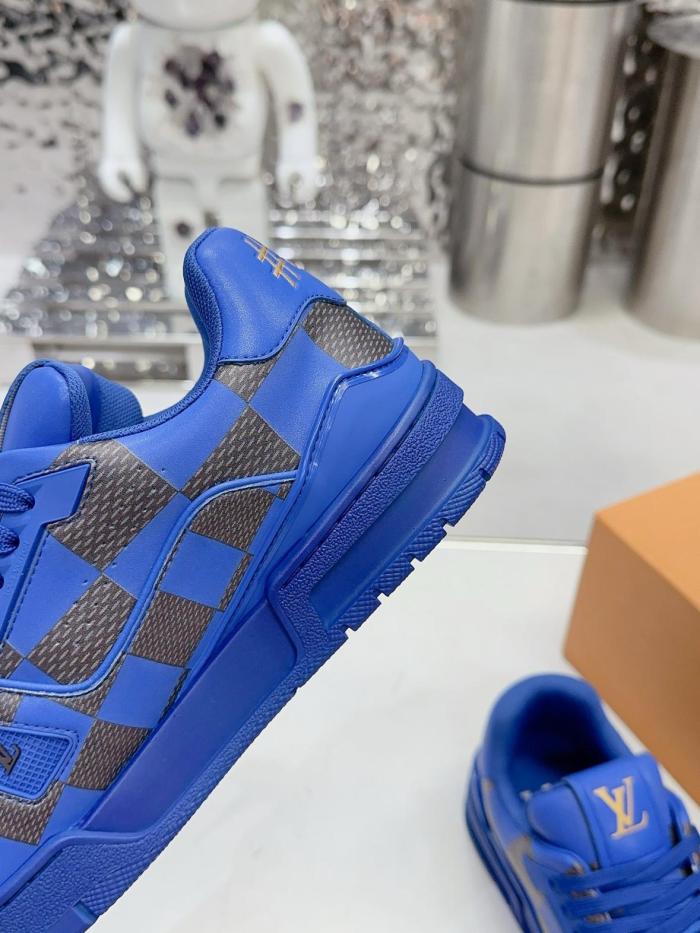 Louis Vuitton LV Trainer Sneaker Damier Pop Blue
