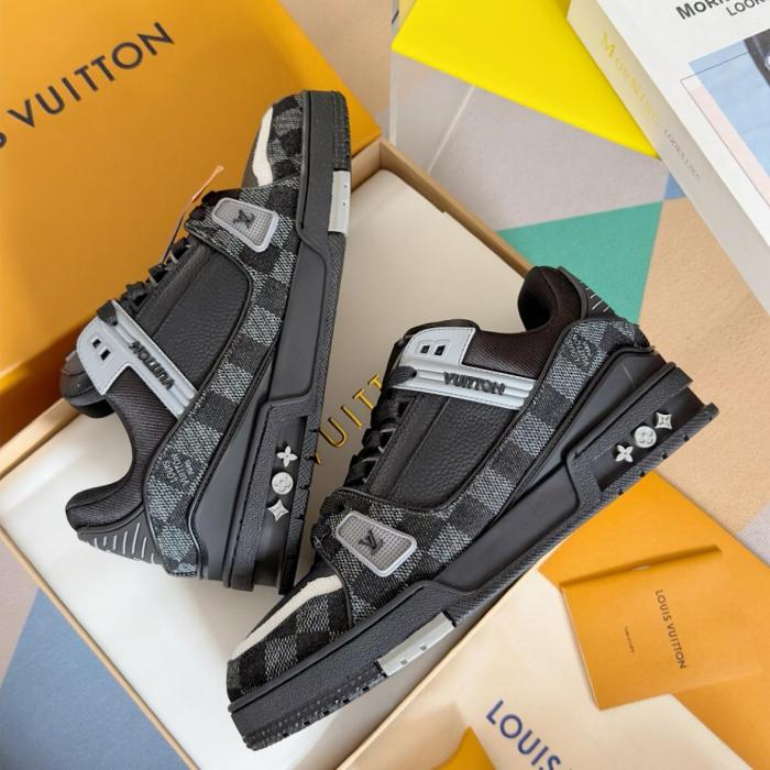 Louis Vuitton LV Trainer Black Damier Denim