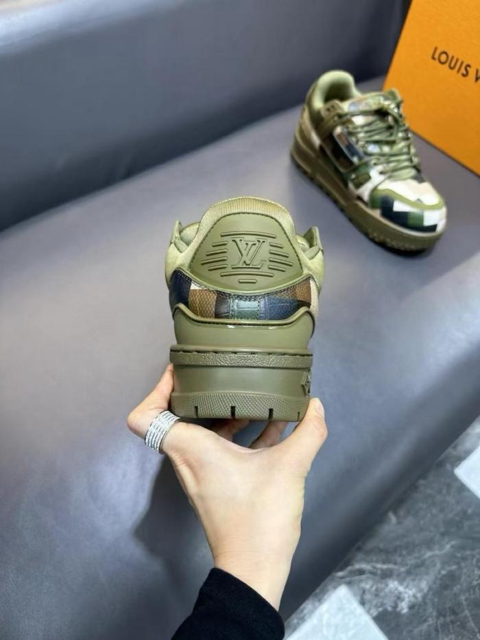 Louis Vuitton LV Trainer Maxi Sneaker Green Damoflage Damier