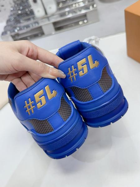 Louis Vuitton LV Trainer Sneaker Damier Pop Blue