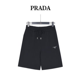 Burberry Monogram Motif Cashmere Drawcord Shorts Black