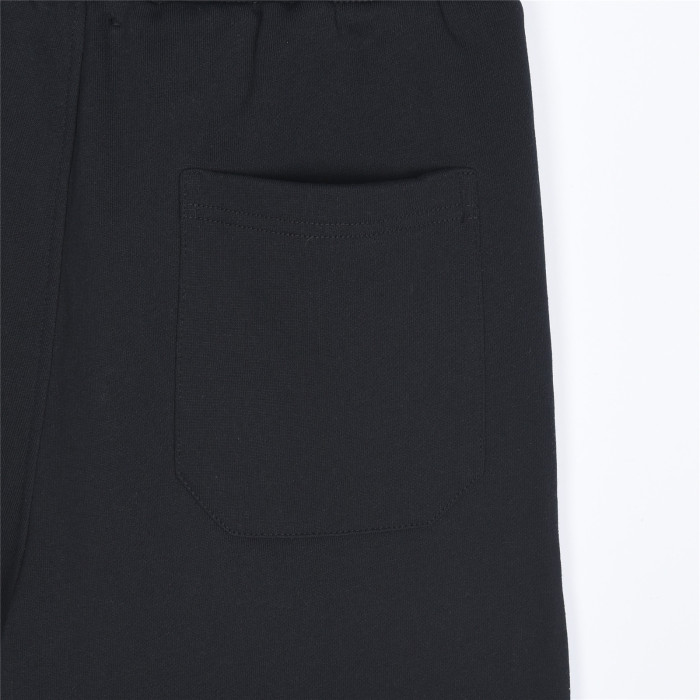 Burberry Monogram Motif Cashmere Drawcord Shorts Black