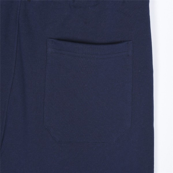 Burberry Monogram Motif Cashmere Drawcord Shorts Navy Blue