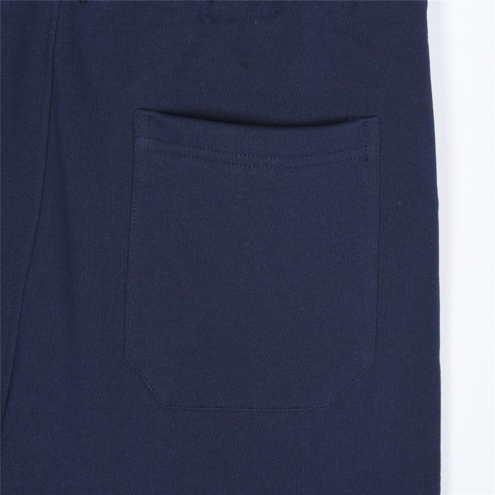 Burberry Monogram Motif Cashmere Drawcord Shorts Navy Blue