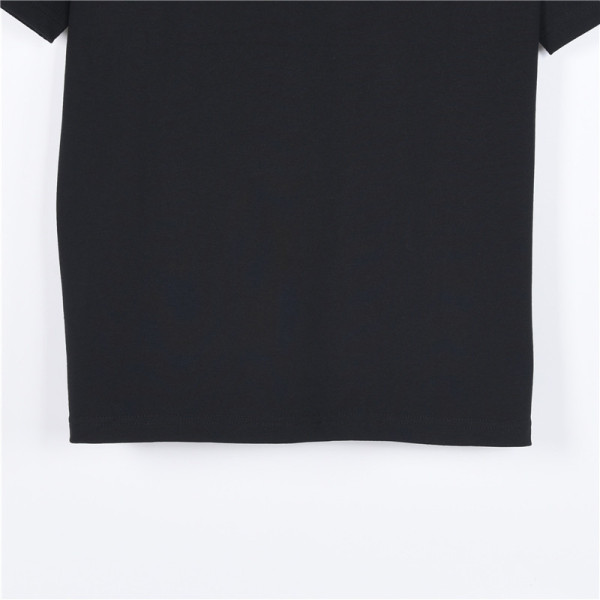 PRADA T Shirts Men's Black Crew Neck Moderate Straight Fit