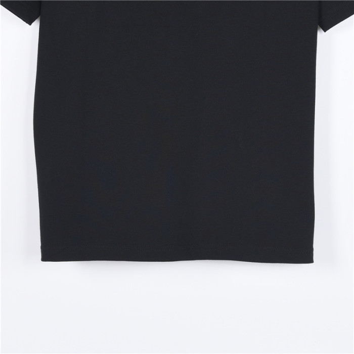 PRADA T Shirts Men's Black Crew Neck Moderate Straight Fit