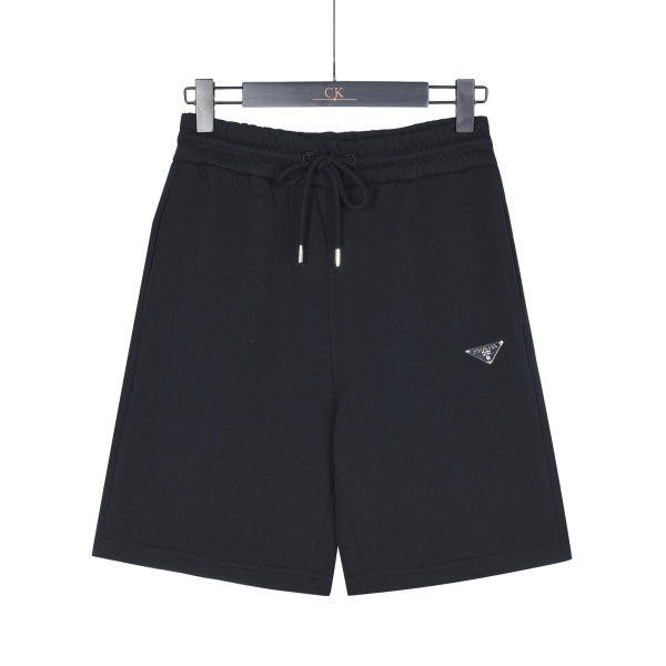 Burberry Monogram Motif Cashmere Drawcord Shorts Black