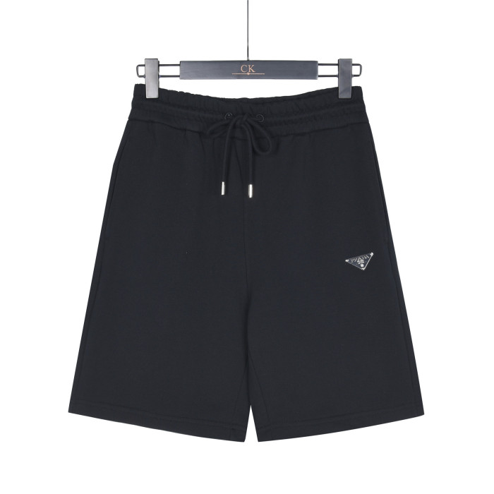 Burberry Monogram Motif Cashmere Drawcord Shorts Black