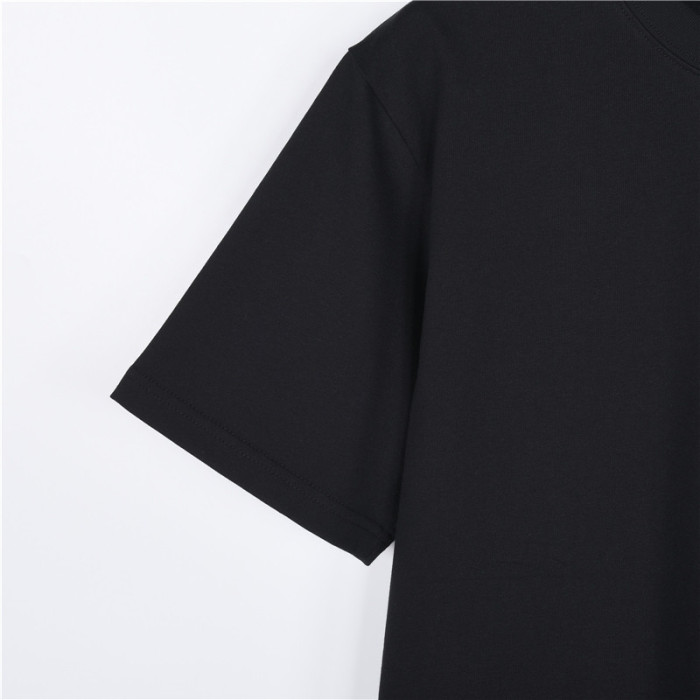 PRADA T Shirts Men's Black Crew Neck Moderate Straight Fit