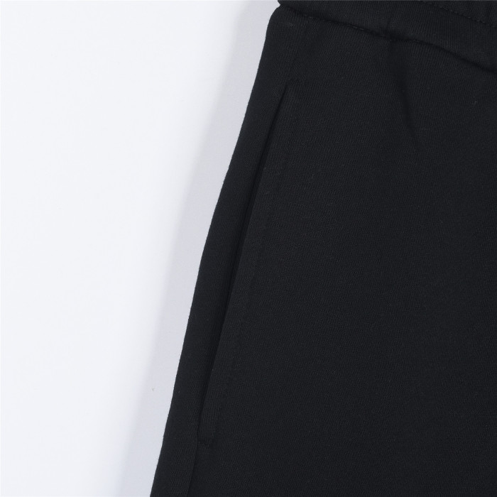 Burberry Monogram Motif Cashmere Drawcord Shorts Black