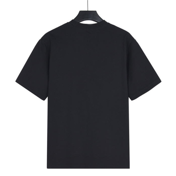 PRADA T Shirts Men's Black Crew Neck Moderate Straight Fit