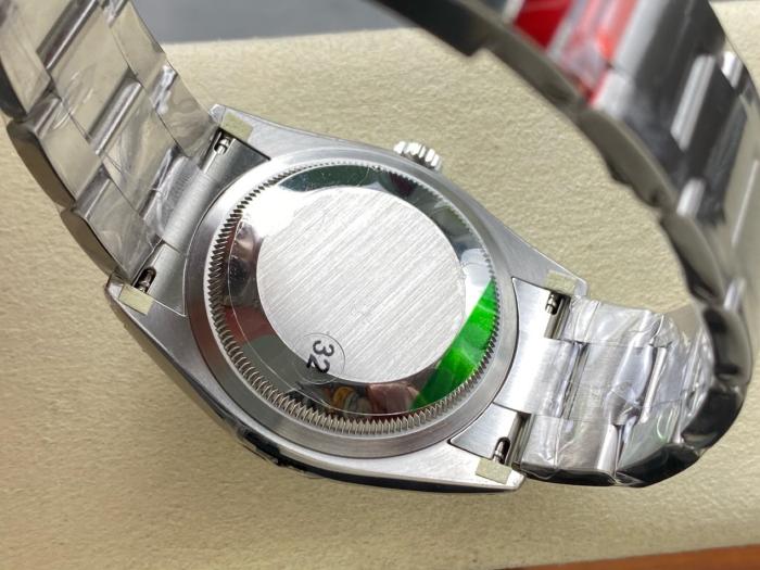 ROLEX Smooth Bezel, Oyster Perpetual Type Blue/Tiffany Blue Automatic Mechanical Movement 100m Waterproof Women's Watch Case Diameter/Size 36mm