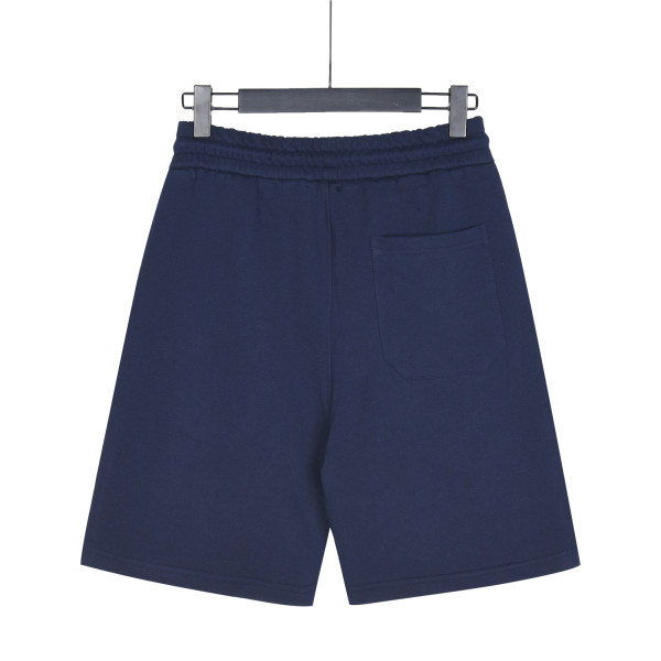 Burberry Monogram Motif Cashmere Drawcord Shorts Navy Blue