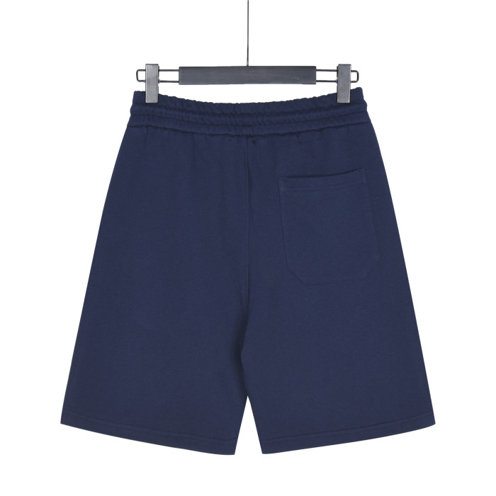 Burberry Monogram Motif Cashmere Drawcord Shorts Navy Blue