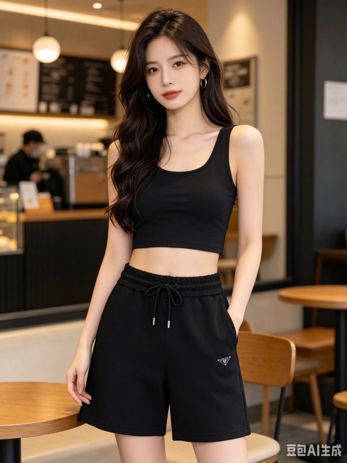 Burberry Monogram Motif Cashmere Drawcord Shorts Black