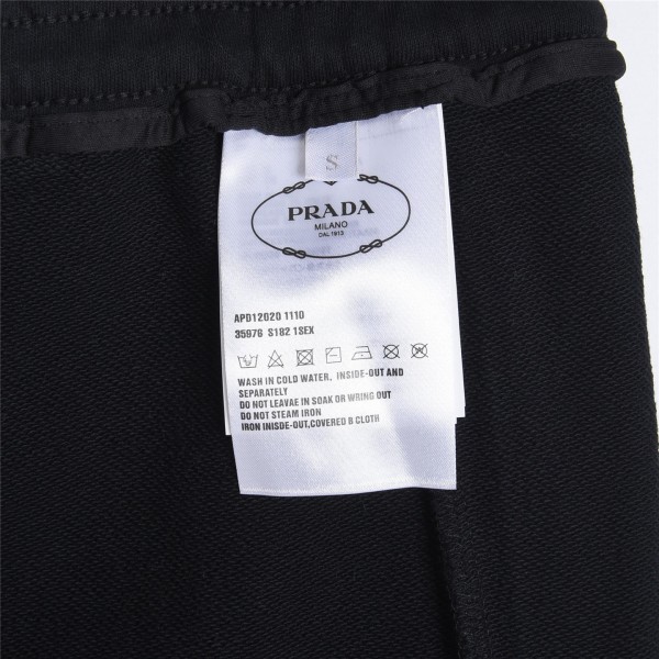 Burberry Monogram Motif Cashmere Drawcord Shorts Black