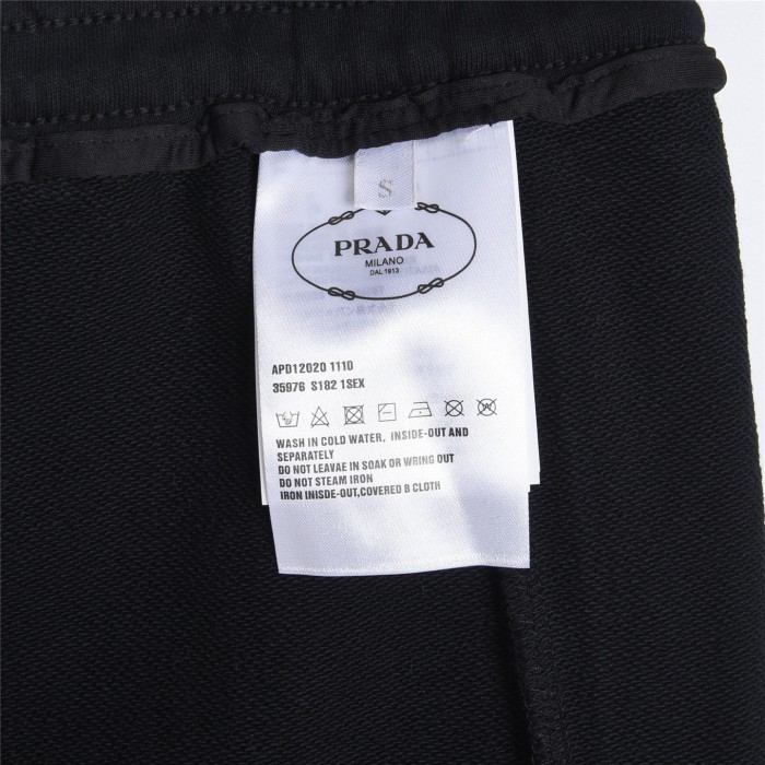 Burberry Monogram Motif Cashmere Drawcord Shorts Black