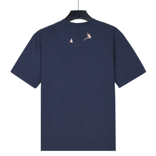 LOUIS VUITTON Lv Embroidered Cotton T Shirt