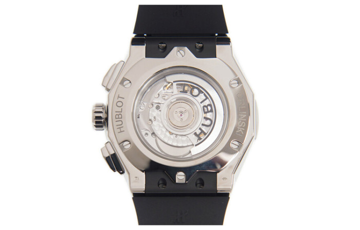 HUBLOT Automatic Mechanical Movement Men's Watches Watch 45mm Black Dial Titanium Watch Case Rubber Strap